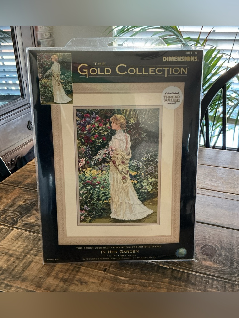 Dimensions Gold Collection 'In Her Garden' Counted Cross Stitch Kit 35119